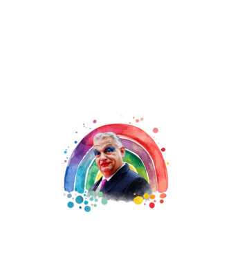 Pride 2025 minta fehér pólón