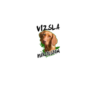 Vizsla marcius minta fekete pólón