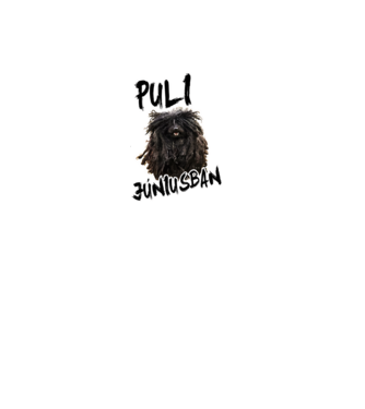 Puli June minta fekete pólón