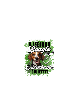 A legjobb Beagle gazdi szeptemberben született minta fekete pólón
