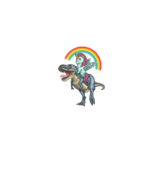 Badass Unicorn minta farmerkék pólón