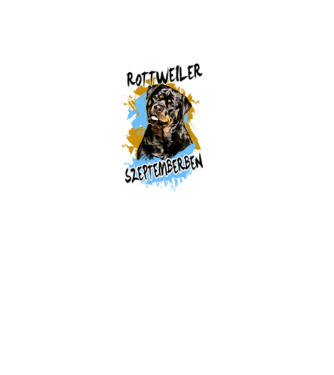 Az igazi ROTTWEILER gazdik SZEPTEMBERben születnek minta fekete pólón