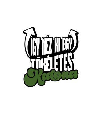 Így néz ki egy tökéletes Katona minta fehér pólón
