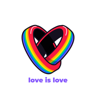 love is love  minta homokszín pólón