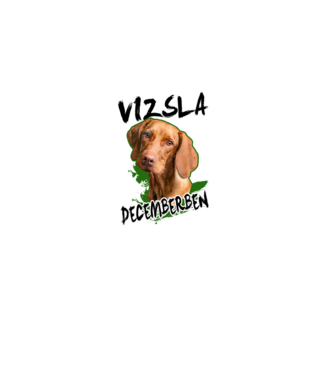 Vizsla december minta almazöld pólón
