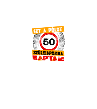 Ezt a pólót az 50 szülinapomra kaptam minta fekete pólón