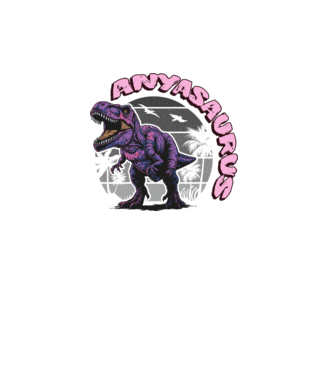 Anyasaurus rex minta fehér pólón