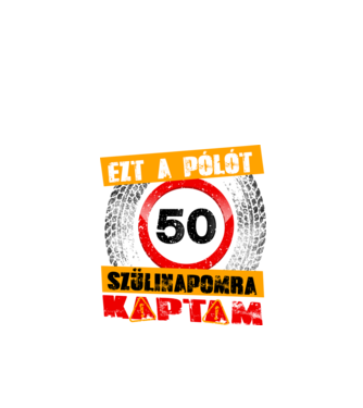 Ezt a pólót az 50 szülinapomra kaptam minta fekete pólón