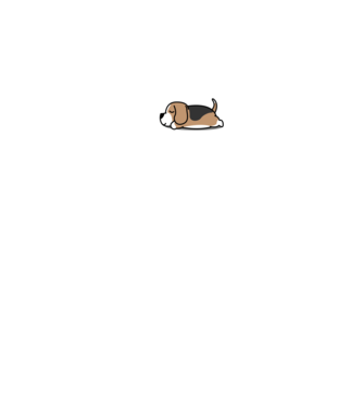 Just Do it Beagle minta fekete pólón