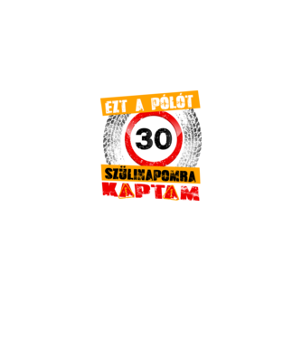 Ezt a pólót a 30 szülinapomra kaptam minta fekete pólón