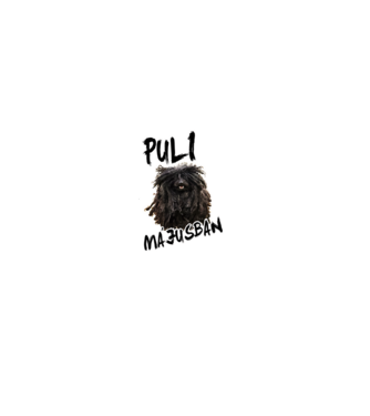 Puli May minta fekete pólón