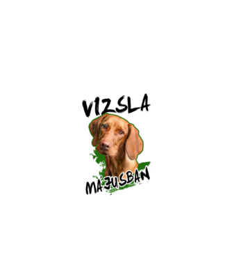 Vizsla május minta fekete pólón
