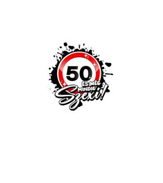 50 és még mindig szexi!  minta világos rózsaszín pólón