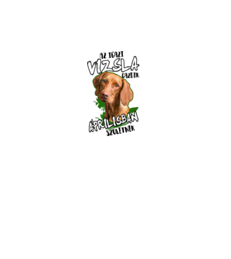 Vizsla Áprilisban minta fehér pólón