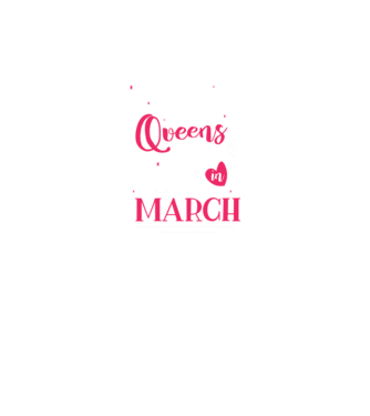 Queen are born in March  minta fekete pólón