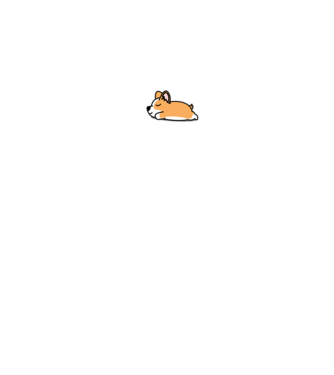 Just Do it Corgie minta fekete pólón