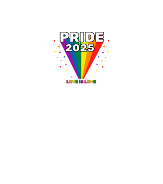 Pride 2025 minta fekete pólón