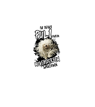 Puli November minta fehér pólón