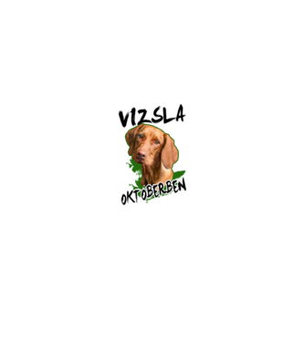 Vizsla október minta fekete pólón