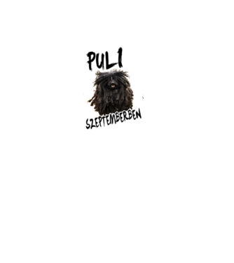 Puli September minta fekete pólón