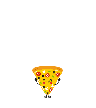 Pizza szelet - páros 2 minta világos rózsaszín pólón