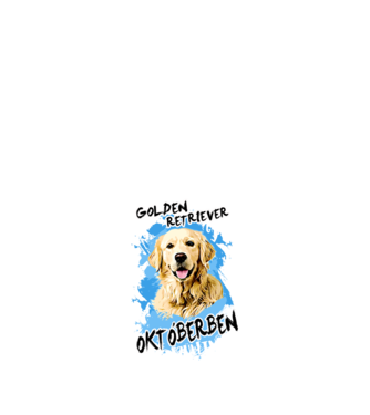 Az igazi GOLDEN RETRIEVER gazdik OKTÓBERben születnek minta fekete pólón