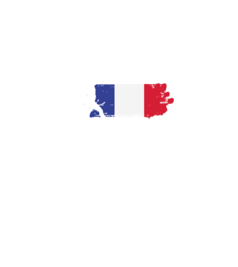Franciaország foci zászló minta farmerkék pólón