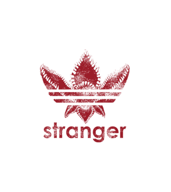 Stranger Things - Adidas paródia  minta fehér pólón