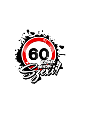 60 és még mindig szexi!  minta világos rózsaszín pólón