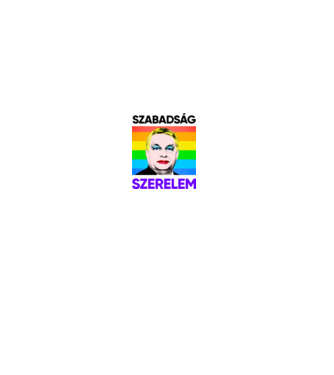 Szabadság - Szerelem Orbán Pride minta szürke pólón