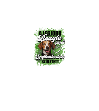 A legjobb Beagle gazdi szeptemberben született minta fekete pólón