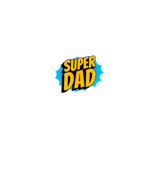 Super Dad Comic minta fekete pólón