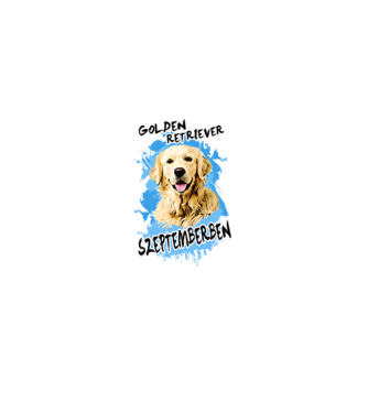 Az igazi GOLDEN RETRIEVER gazdik SZEPTEMBERben születnek minta fekete pólón