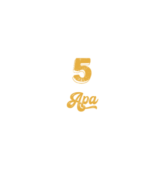 5 csillagos Apa minta fekete pólón