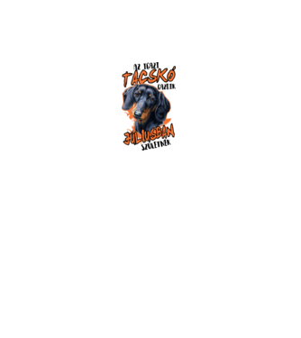 Tacskó Júliusban minta fehér pólón