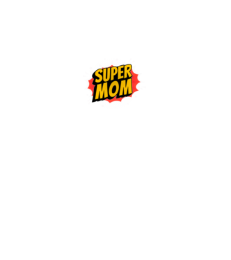 Super Mom Comic - 2 minta fekete pólón