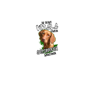 Vizsla Szeptemberben minta fehér pólón