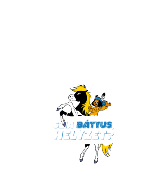 Szia Bátyus, helyzet? - Yakari fekete póló  minta fekete pólón