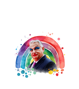 Pride 2025 minta fehér pólón