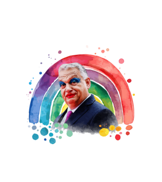 Pride 2025 minta fehér pólón