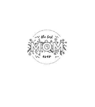 The best MOM ever - fekete minta világos rózsaszín pólón