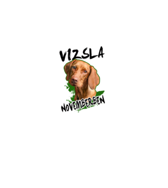 Vizsla november minta almazöld pólón