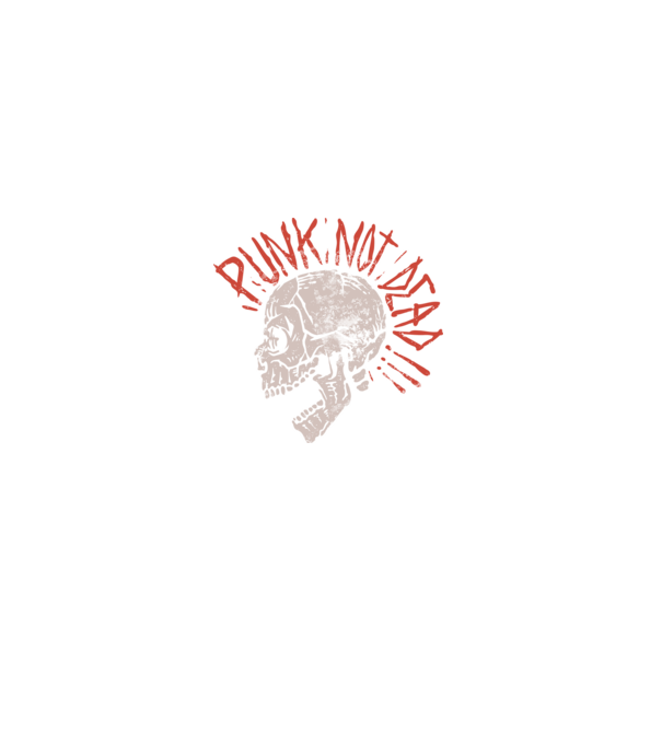 Punk Not Dead!!! minta szürke pólón