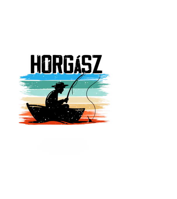 A legjobb horgász októberben született - fehér minta fekete pólón