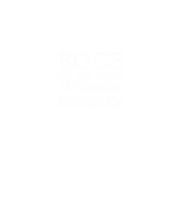 Boxeremmel beszélek  minta szürke pólón