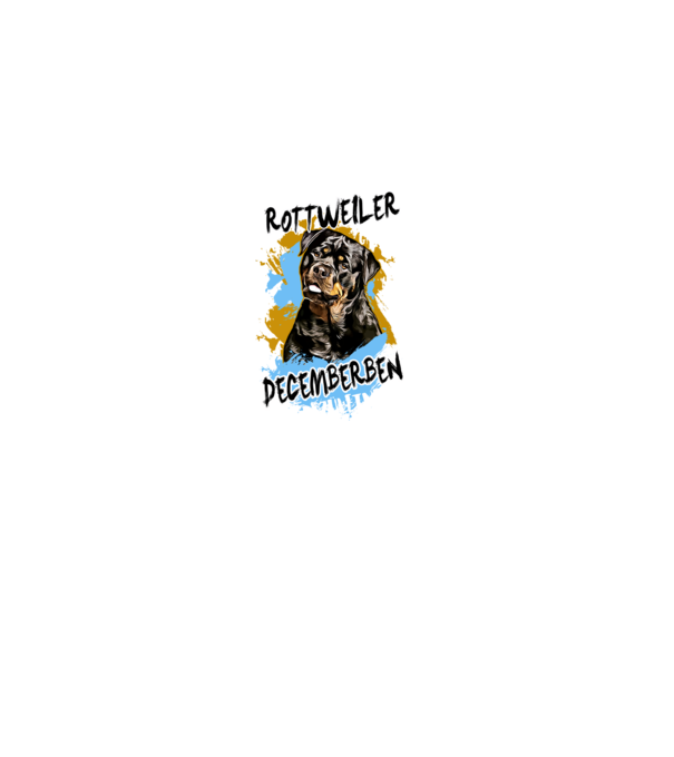 Az igazi ROTTWEILER gazdik DECEMBERben születnek minta fekete pólón