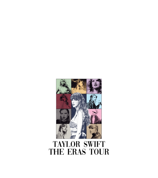 Taylor Swift the eras tour poster minta fehér pólón