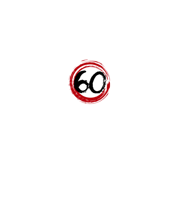 Szülinapi 60-as tábla minta fekete pólón