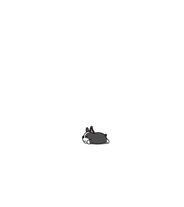 Just Do it Boston terrier minta fehér pólón