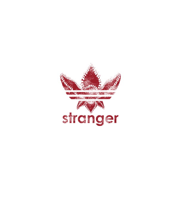 Stranger Things - Adidas paródia minta fekete pólón